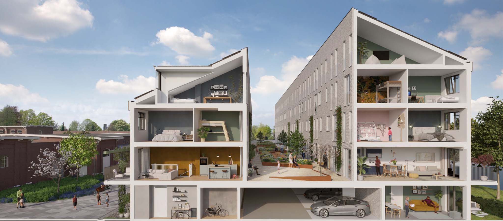 Gebouw 5 van binnen Gebouw 5 van binnen